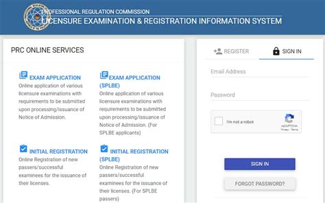 technical assistance@prc.gov.ph login|LERIS .